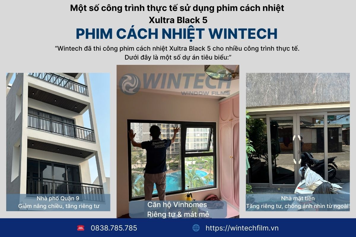 Một số công trình thực tế sử dụng phim cách nhiệt Xultra Black 5