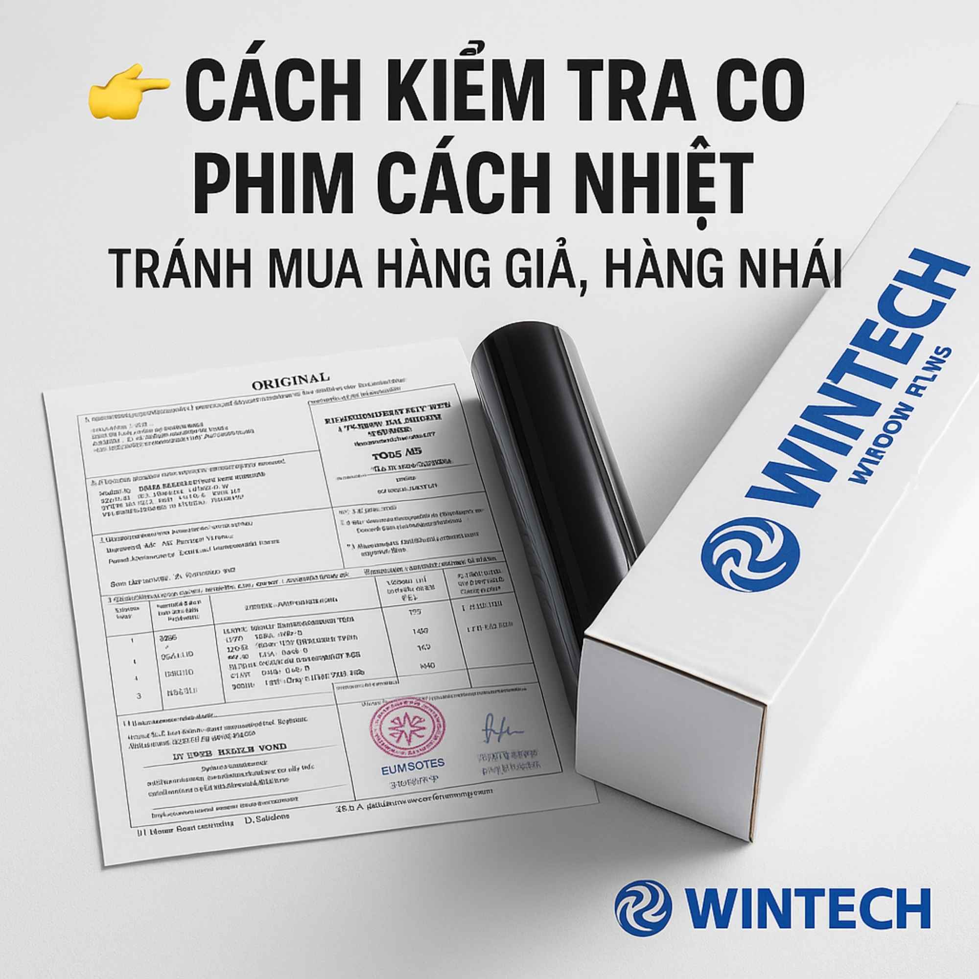 Cách kiểm tra CO phim cách nhiệt – Tránh mua hàng giả, hàng nhái