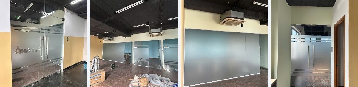 Dán Decal Mờ Kính Văn Phòng
