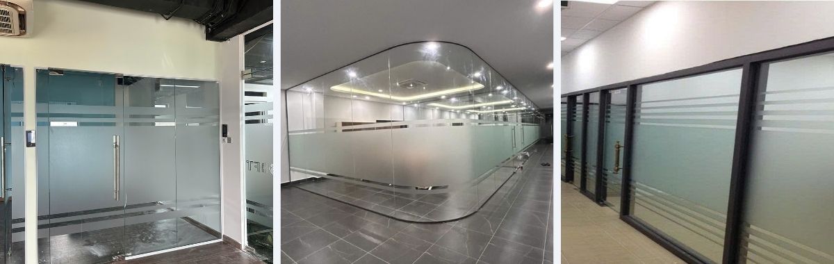 Dán Decal Mờ Kính Văn Phòng