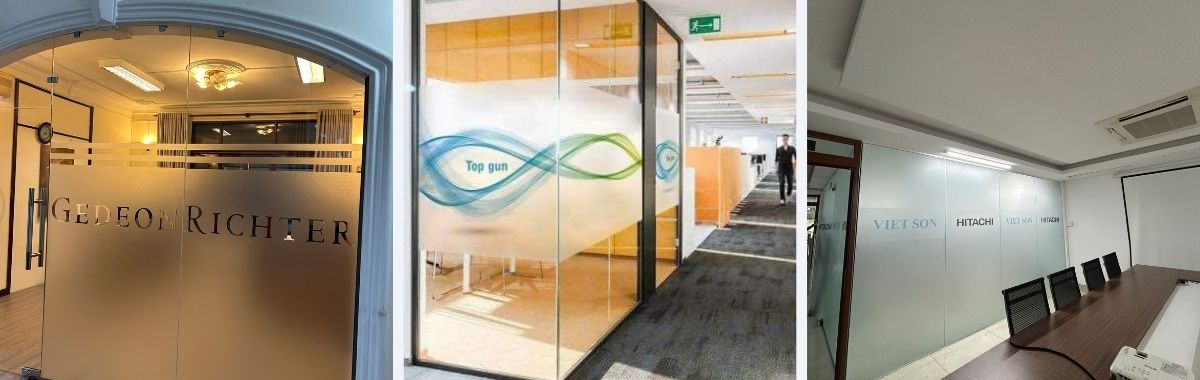 Dán Decal Mờ Kính Văn Phòng