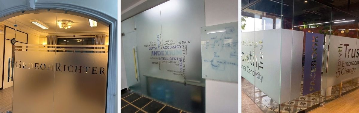 Dán Decal Mờ Kính Văn Phòng