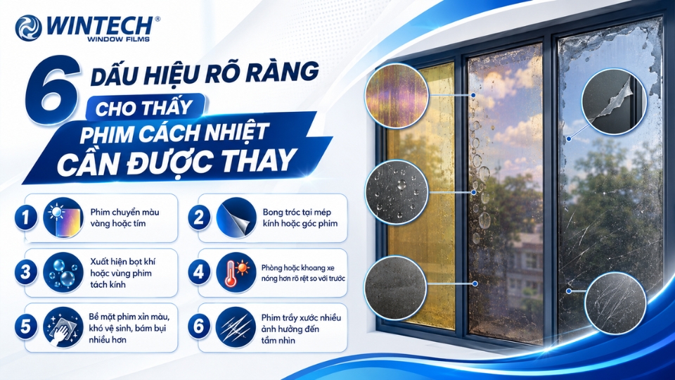 Khi Nào Cần Thay Phim Cách Nhiệt