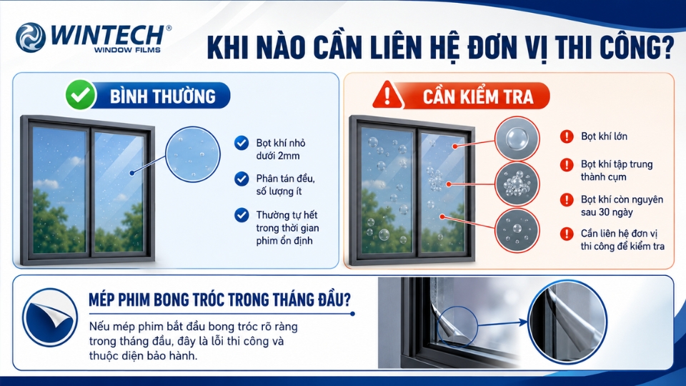 mới dán phim cách nhiệt cần lưu ý gì